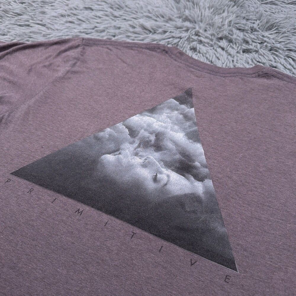 Primitive Skateboarding Shirt Medium Purple Smoking Cloud Girl Pullover Tee Mens